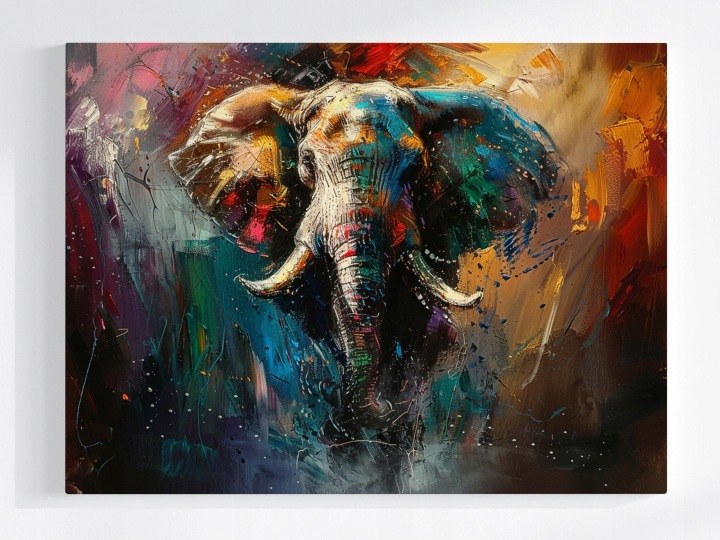 Plakát Grafika Zvíře Slon Portrét Abstrakce Boho 100x75