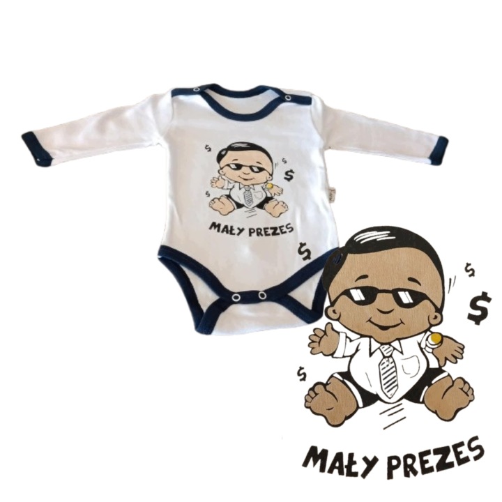 Body niemowlęce długi rękaw Mały Prezes