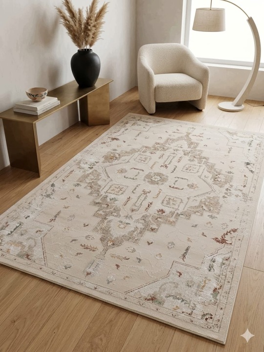 Koberec béžový 160x230 cm klasický vintage orientální měkký