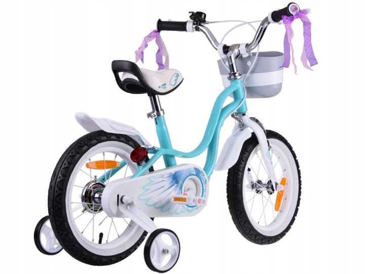 RoyalBaby Велосипед дитячий 14" Little Swan Кошик + колеса бічні RB14-18 — фото 11