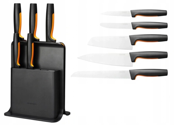 Fiskars Sada 5 Nožů V Černém Bloku 1057554 Functional Form