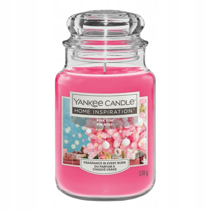 Krásná Vonná Svíčka Zmrazená Brusinky Borovice Jalovec Yankee Candle Pink