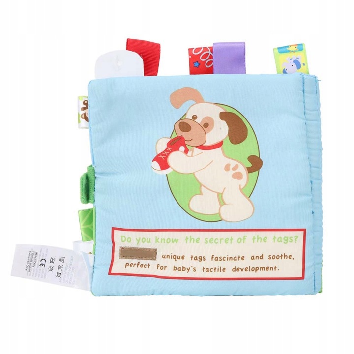 Книжка тканини для немовлят CUTE ANIMAL LRNING брязкальце WR AQ — фото 4