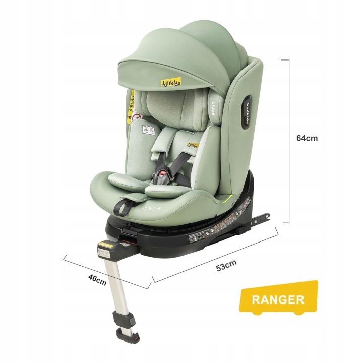 Автокрісло Jovikids 360 ISOFIX i-Size 40-150 см від народження — фото 2