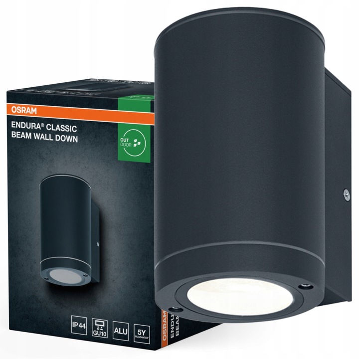 Venkovní nástěnné svítidlo fasádní GU10 šedé IP44 Endura Osram