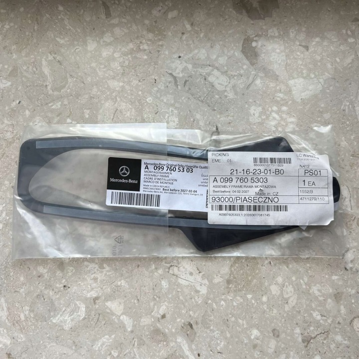 MERCEDES S-KLASA 223 Support plaque Poignées ZEWNETRZNEJ Gauche Avant A0997605303