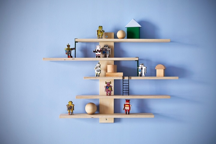 IKEA LUSTIGT Полиця настінна 37x37 см — фото 9