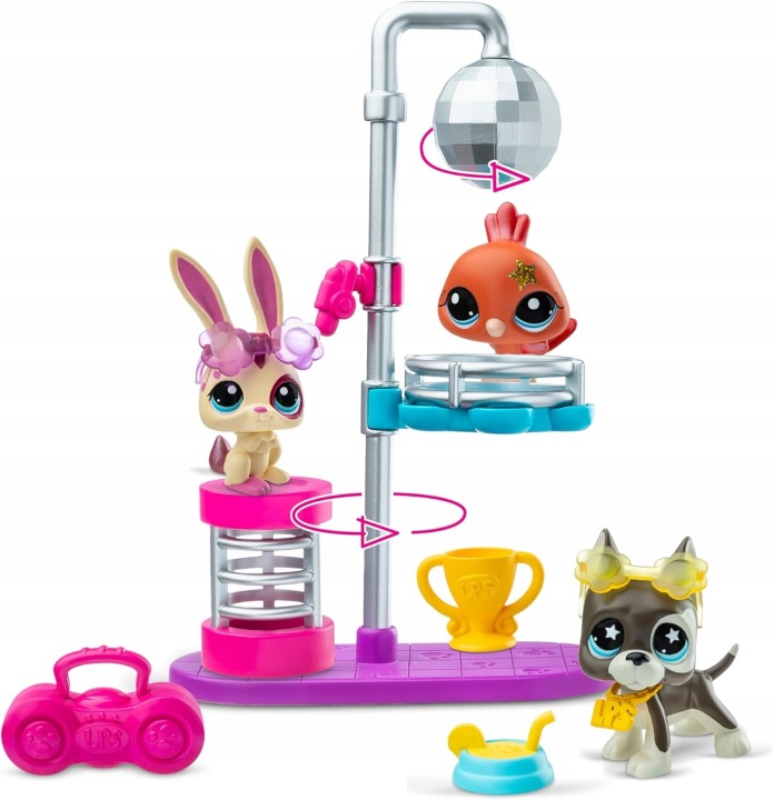 Набір фігурок Littlest Pet Shop Диско Nights Play Pack 3 шт. — фото 3