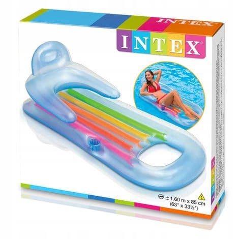 Надувний матрац крісло плавання INTEX 58802 синій — фото 2