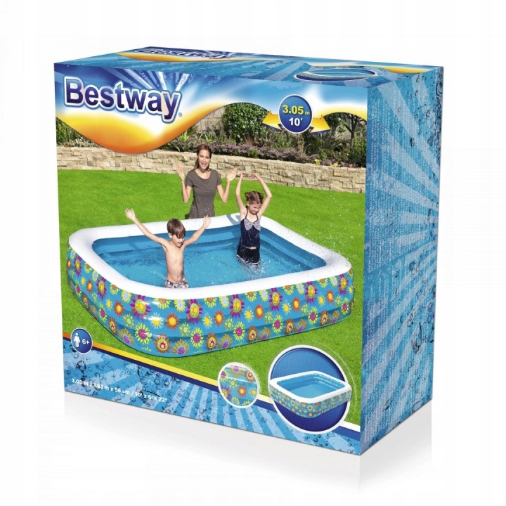 Bestway надувний Басейн сімейний 229 x 152 см 54120 для дітей на подарунок Хіт — фото 12