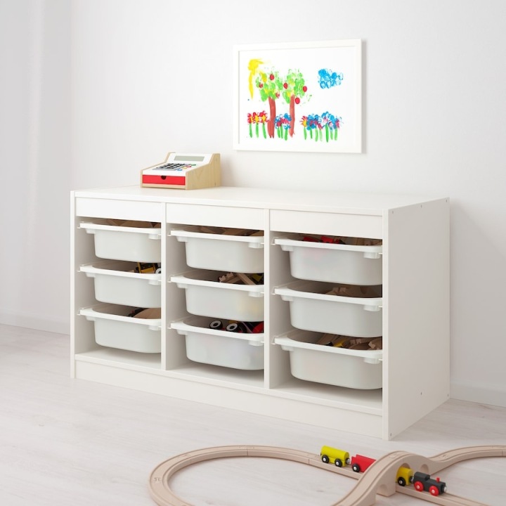 IKEA TROFAST контейнер 42x30x23 см білий — фото 5