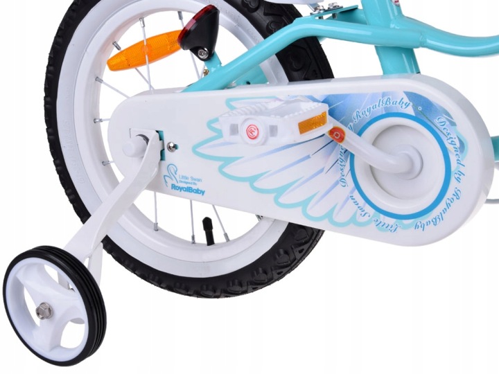 RoyalBaby Велосипед дитячий 14" Little Swan Кошик + колеса бічні RB14-18 — фото 6