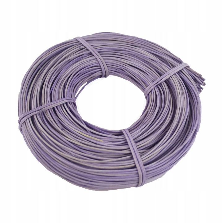 Rattan pastelově fialový materiál na pletení košů 2,5 mm 0,25 Kg 5002517-