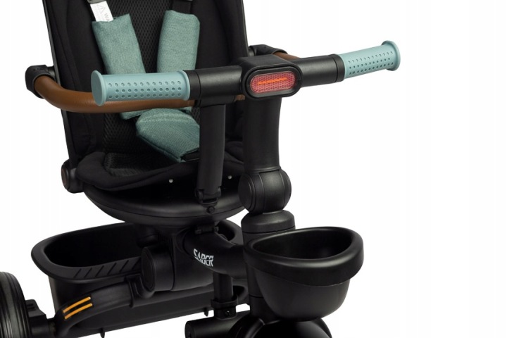Велосипед триколісний для дітей велосипед з козирком Saber синій Toyz — фото 14