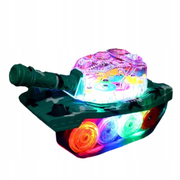 Танк Прозорий Музичний Світний LED TANK — фото 4