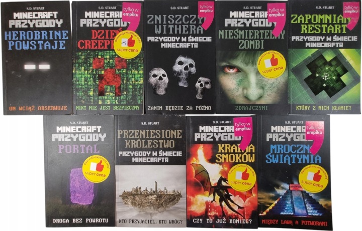 Zdjęcie egzemplarza: Minecraft Przygody / zestaw 9 książek / S.D. Stuart