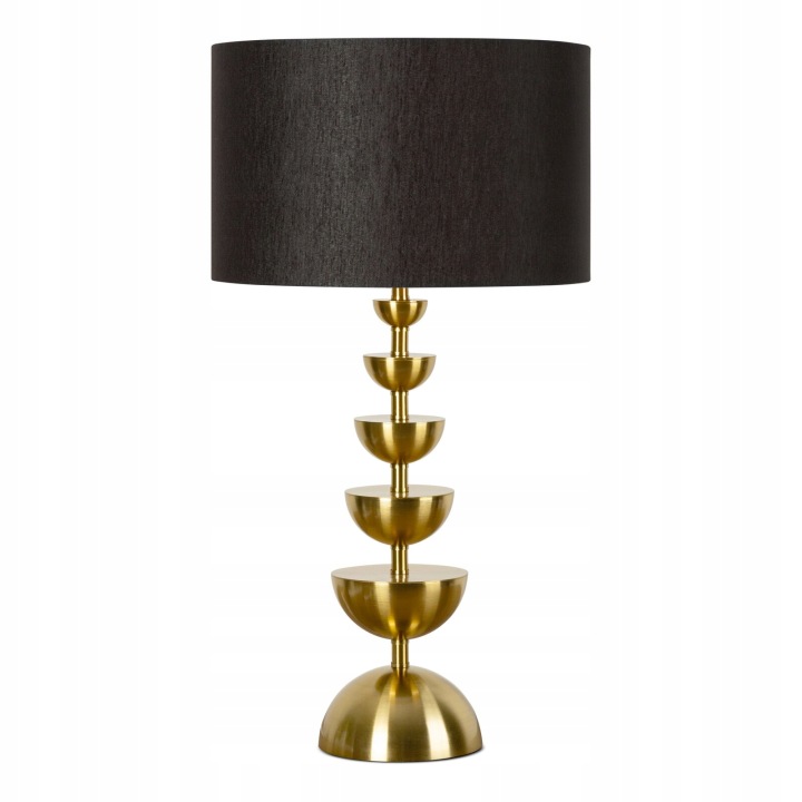 Dekorativní stolní lampa Lena, černá, Ø46 × 80 cm