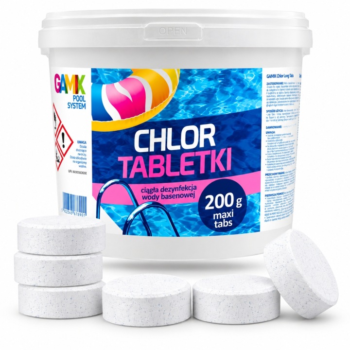 Chemie Do Bazénu Chlor Multi 5 Kg Tablety 200 G 25 X 200 G S Dlouhým Účinkem