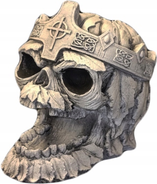 Betonová dekorativní figurka Lebka Lebka 3 kg 15 cm na Halloween