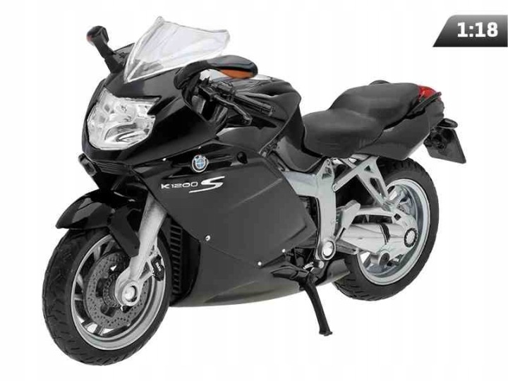 BMW K1200 S 1:18 модель мотоцикла WELLY — фото 4