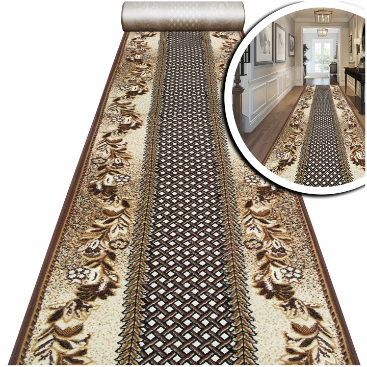 Hnědý Koberec Běhoun Na Míru Do Předsíně Chodníky Na Metry 150 cm Venezia