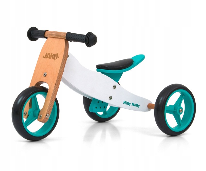 Біговел триколісний 2 в 1 для дітей Jake Classic М'ятний Milly Mally — фото 3