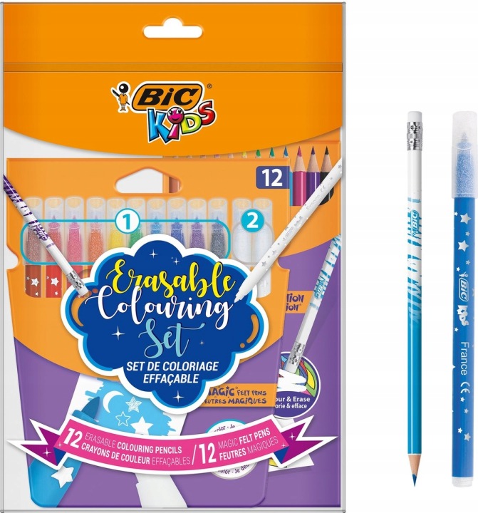 ! BIC набір для малювання фломастери+ олівці стирані — фото 4