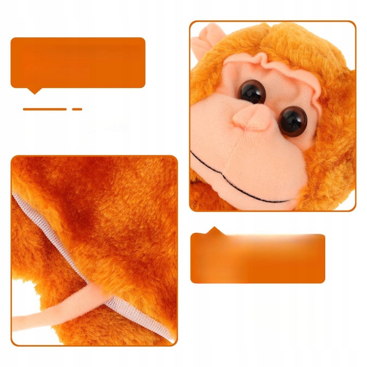 2 шт. storytime hand puppet monkey hand puppet diy hand toy розвивальний hand — фото 8