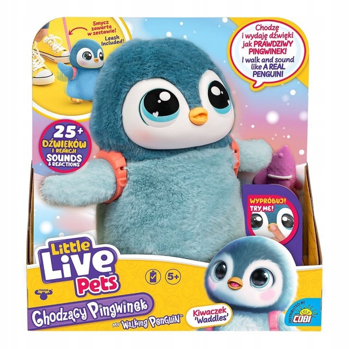 LITTLE LIVE PETS ходячий пінгвінчик WADDLES інтерактивний 25+ звуків 2653 (вживаний)