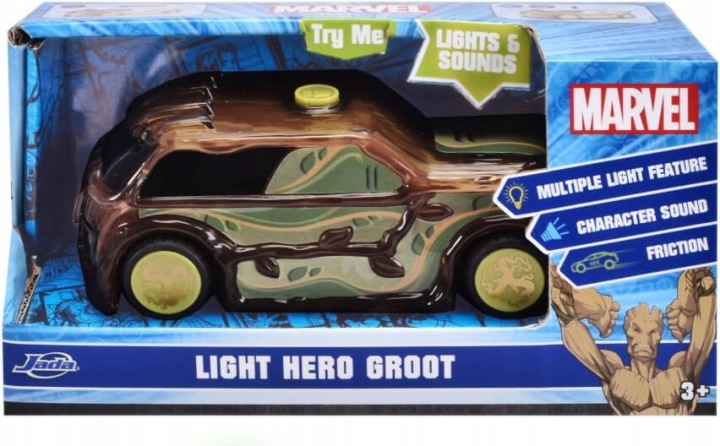 MARVEL GROOT автомобіль супергероя привід фрикційний світло звук AVENGERS