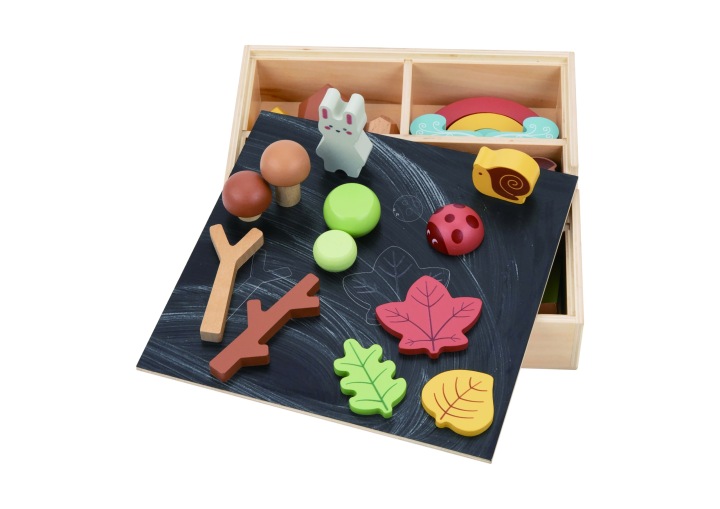 ZESTAW LEŚNY UKŁADANKA W STOSY KLOCKI FIGURKI TOOKY TOY Marka Tooky Toy