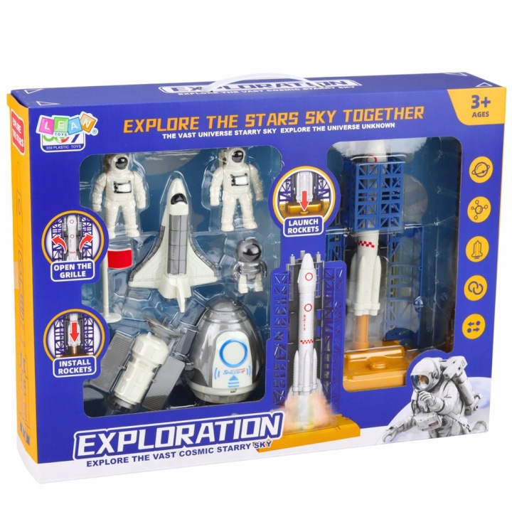 Набір Космічний Космонавти Вежа Стартова Ракета Шатл Lean Toys — фото 6