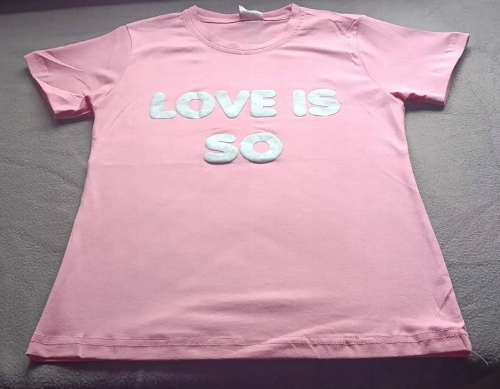 Bluzka t shirt dla dziewczynki bawełniana koszulka krótki rękaw — zdjęcie 9