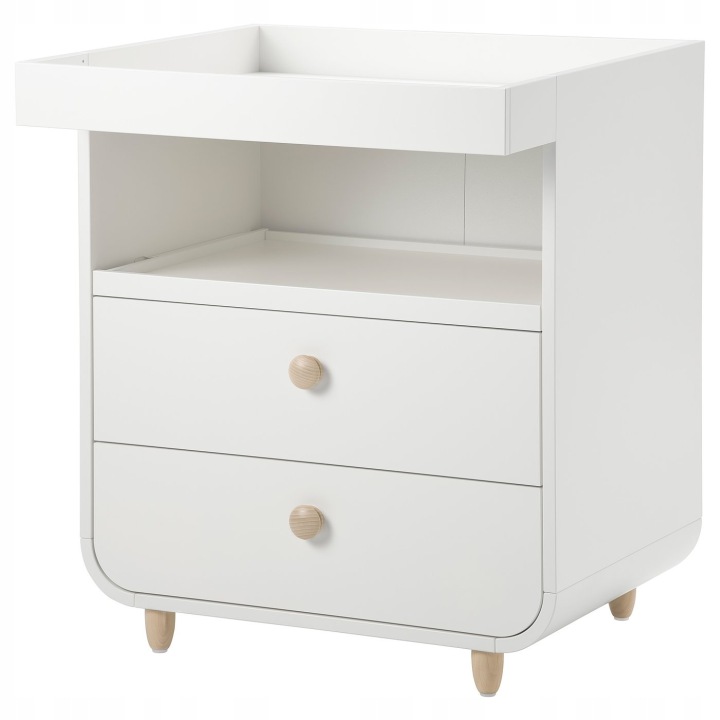 IKEA MYLLRA Комод з пеленальником, білий, 85x79x97 см