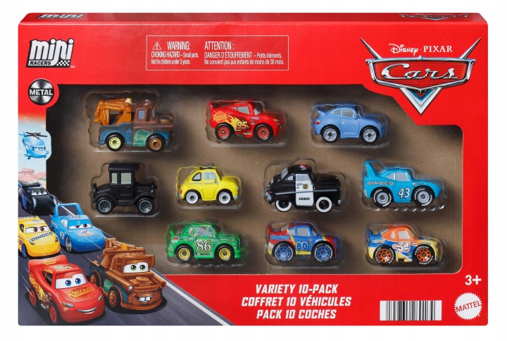 Набір транспортних засобів MATTEL Disney Pixar Cars тачки Мікроавто JBH06 (10 шт.)