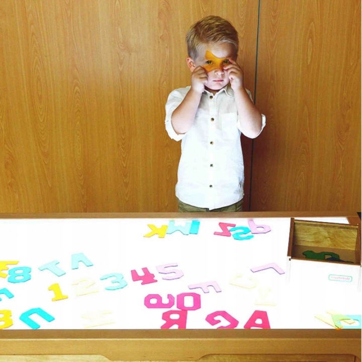 MASTERKIDZ Прозорі Цифри і Літери 38 шт. Монтессорі — фото 5