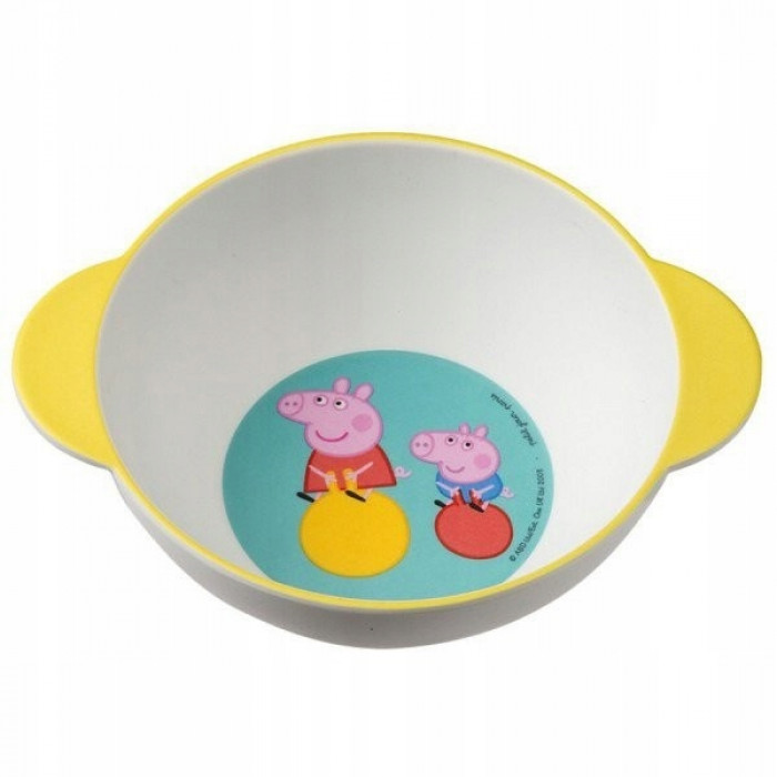 Мисочка для дітей з ручками Свинка Peppa