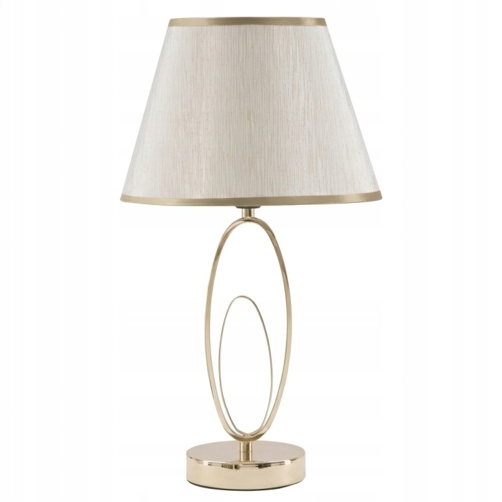 Stolní lampa Glam Flush, kovová, zlatá, Ø 24x47 cm
