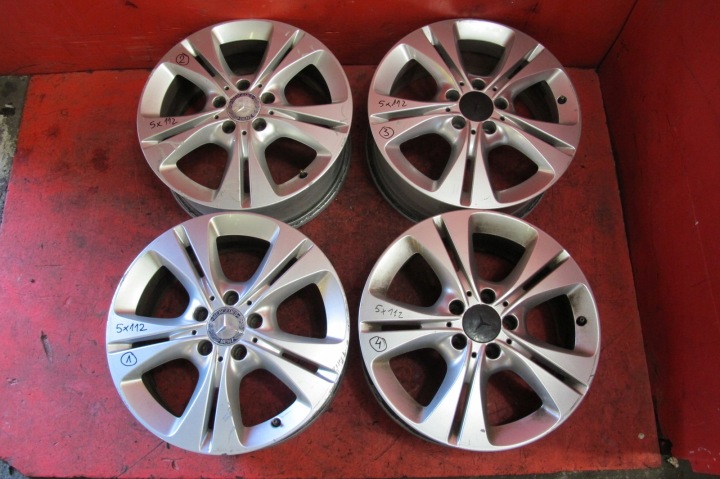 MERCEDES C-KLASA W204 W205 disky hlinikove 17'' 7J ET48.5 5x112 KOMPLET