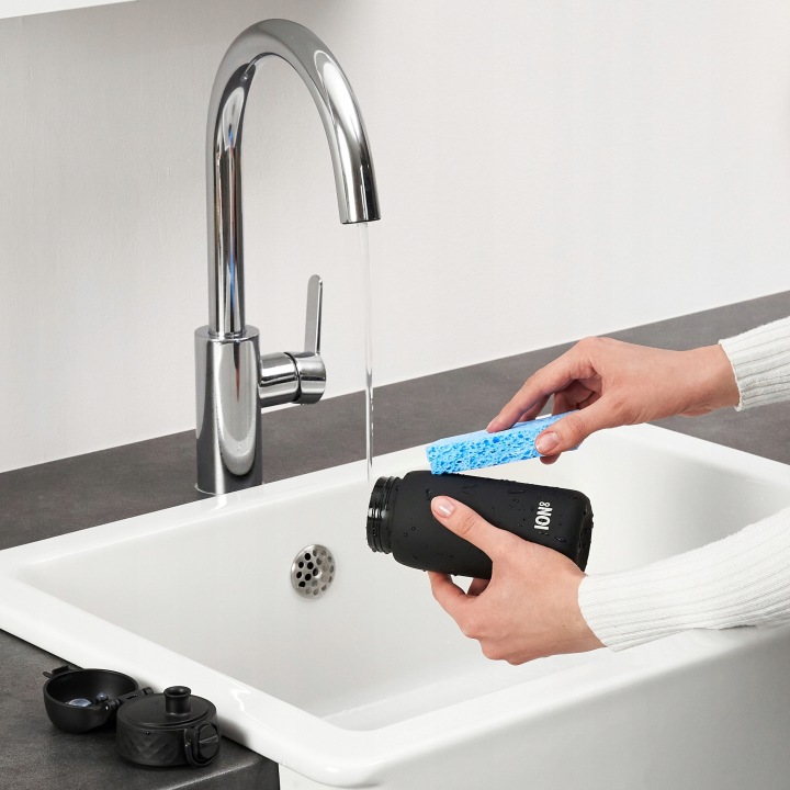 Пляшка дитяча 350 мл ION8 чорний - герметичний BPA free для посудомийної машини (вживаний) — фото 6