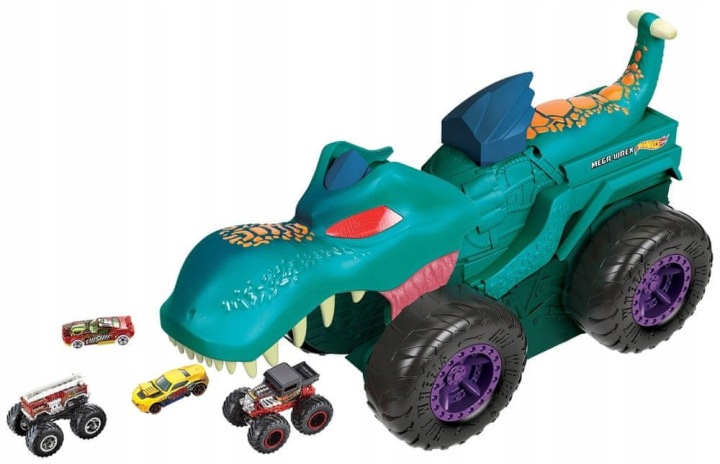 Hot Wheels Monster Trucks Пожирач машинок Мега Wrex GYL13 — фото 8