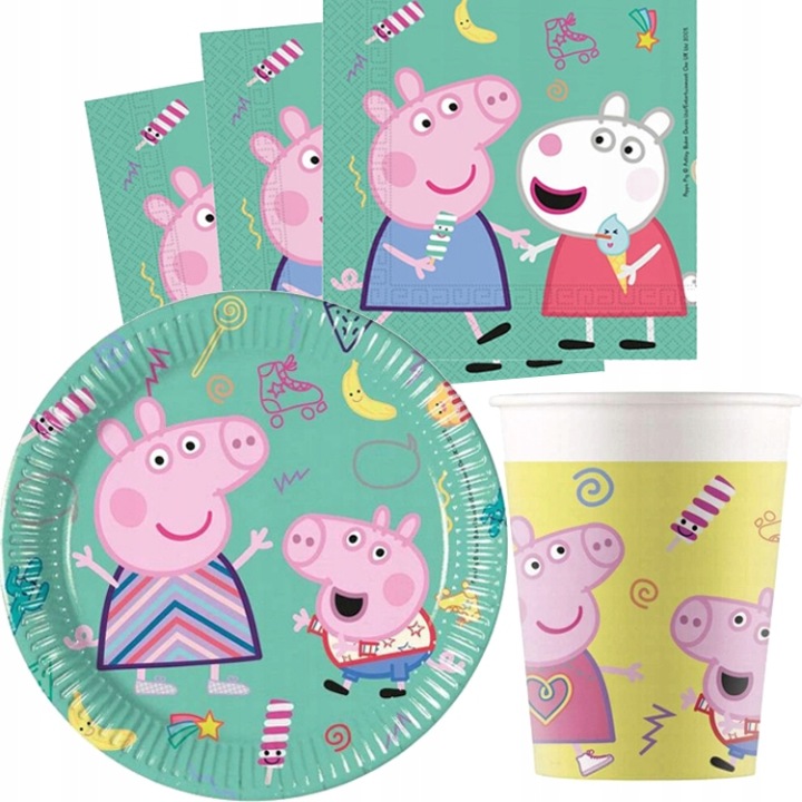 Тарілочки паперові Peppa Pig Недбалий Play, 8 шт., 20 см, FSC — фото 2