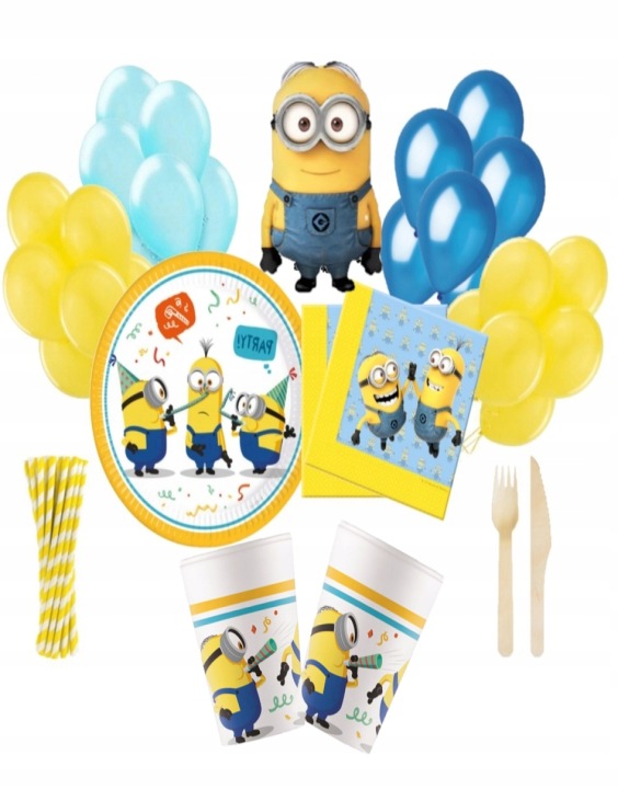 Тарілочки паперові Міньйони Minions 23 см 8 шт. День народження — фото 11