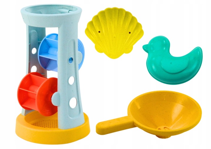 Набір Іграшок Для Піску Млинок Граблі Лопатка Формочки / LEAN Toys — фото 2
