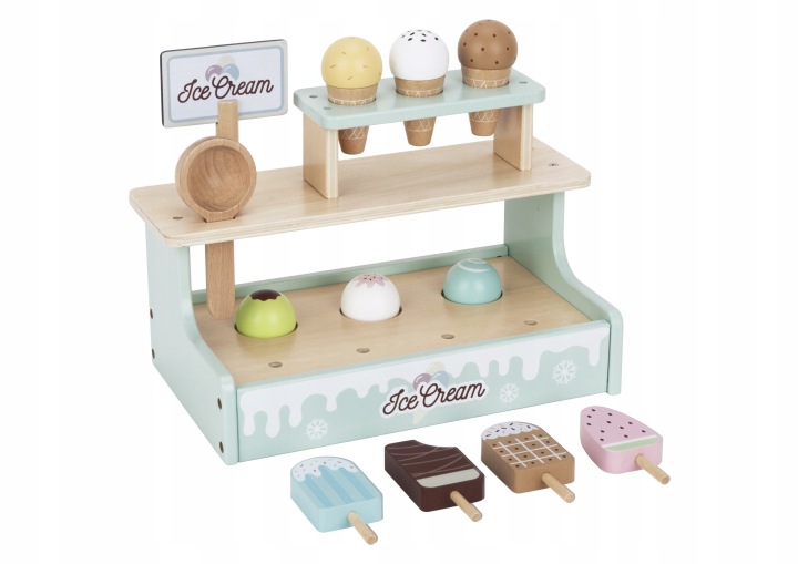 STRAGAN Z LODAMI LODZIARNIA DREWNIANA LODY NA MAGNES TOOKY TOY Marka Tooky Toy