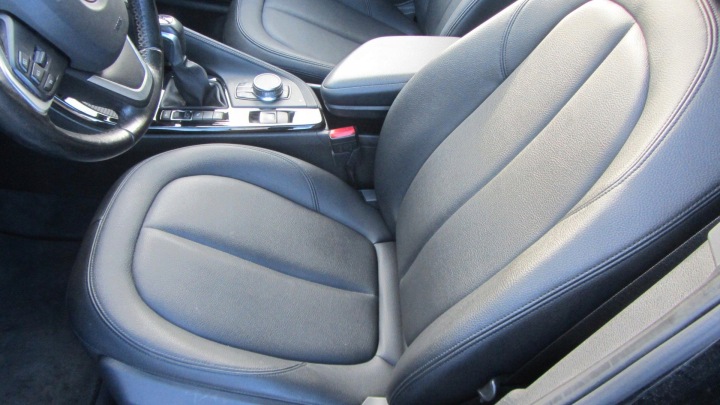 BMW X1 F48 sedili PANNELLO PORTA PORTIERA sedile OPARCIE pelle, in pelle nero Interno Laterale / lato