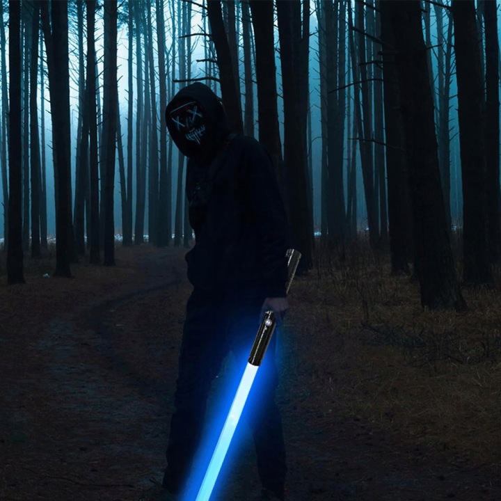 Меч світловий світний зі звук STAR WARS іграшковий RGB 7 кол. метал меч — фото 3