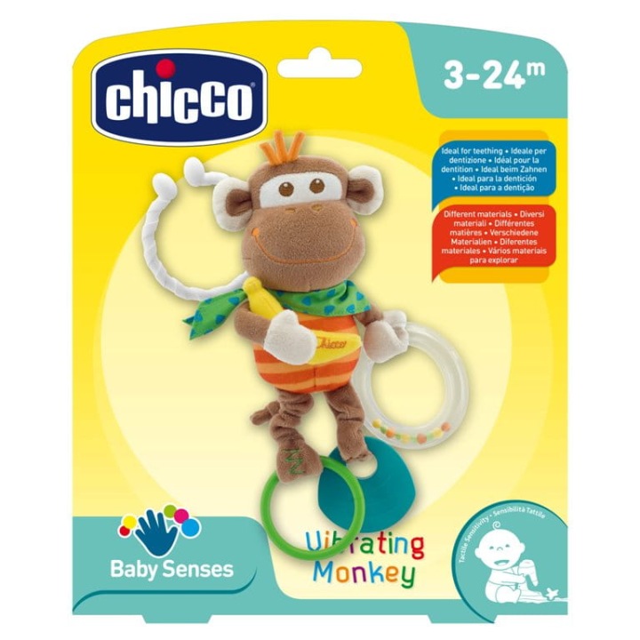 CHICCO MONKEY брязкальце вібруюча мавпочка BABYSENS — фото 9