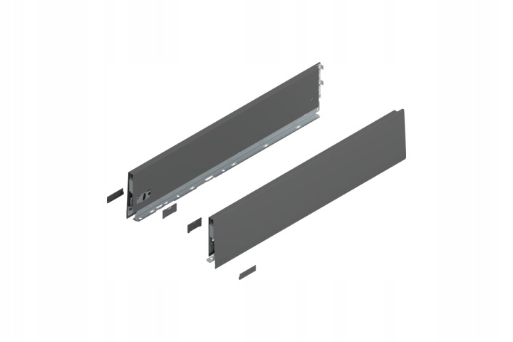 Blum 470K6002S Bok Merivobox, výška K (129 mm), délka 600 mm, antracit mat