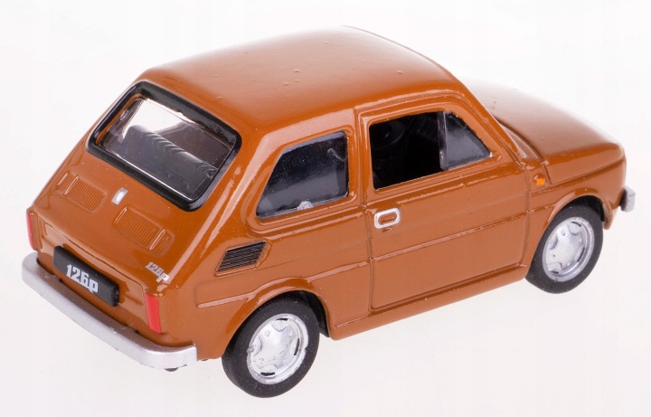 FIAT 126P малюк малюк колекція PRL модель автомобіля 1:43 коричневий DAFFI — фото 3